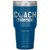 Personalized Golf Coach Tumbler Cup With Coach Name - Customized Golf Coach Gift - Custom Golf Coach Travel Mug - Blue view 1