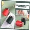LALADEFIEE 2pcs -type Toothpick Dispenser and Holder Red Dark Green for Easy Kitchen Access and Convenient Toothpick Storage view 4