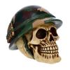 Treasure Cove Skull with Hat P754673 Military Calaveras Halloween Decoration Gothic Skeleton Head view 2