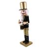 ULDIGI Christmas Wooden Nutcracker Figure Festive Puppet Ornament for Desktop Decoration Unique Holiday Home Decor for Christmas Celebrations and Giving view 1