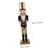 ULDIGI Christmas Wooden Nutcracker Figure Festive Puppet Ornament for Desktop Decoration Unique Holiday Home Decor for Christmas Celebrations and Giving view 2