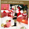 ULDIGI Christmas Wooden Nutcracker Figure Festive Puppet Ornament for Desktop Decoration Unique Holiday Home Decor for Christmas Celebrations and Giving view 4