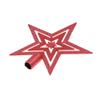 15cm Red PVC Christmas Tree Topper Star, Lovely Holiday Decoration view 1