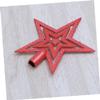 15cm Red PVC Christmas Tree Topper Star, Lovely Holiday Decoration view 3
