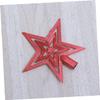 15cm Red PVC Christmas Tree Topper Star, Lovely Holiday Decoration view 4