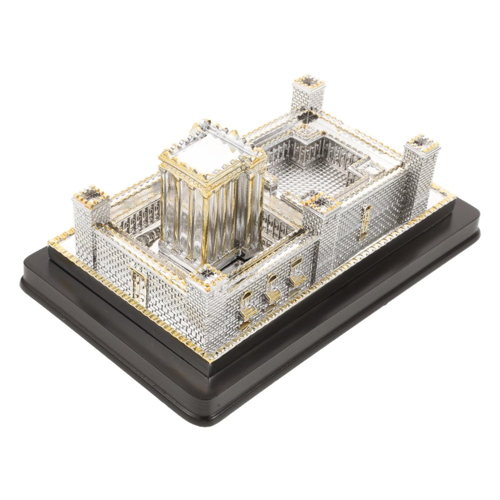 STOBAZA Unique Jerusalem Temple Ornament Judaica Wall Art Home Decor Desktop Temple Sculpture