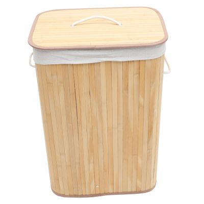 CAXUSD Foldable Khaki Laundry Basket Eco-friendly Clothes Storage Organizer with Handle for Dirty Clothes Towels and Sundries Capacity for Home Use
