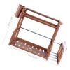 SOESFOUFU Double-Layer Organizer Rack, Plastic Storage Shelf for Seasoning view 2