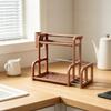 SOESFOUFU Double-Layer Organizer Rack, Plastic Storage Shelf for Seasoning view 4