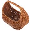 HOOTNEE Sturdy Handwoven Flower Basket Vintage Wedding Decor Flower Girl Basket for Snacks view 1