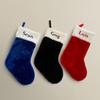 Merry Craft Works Custom Christmas Stockings - Personalized Black Plush Xmas Stockings Fireplace for Family Decorations Holiday 2025 Xmas Gift - 3 Pack view 3