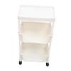 LABRIMP Book Rack Wheels Movable Bookcase Pp Material Storage Stand for Living view 1