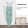BERWDUXA Table Top Ironing Board Cover 36x12in 39x13in 43x13in 48x15in Iron Board Cover Scorch Resistant Padding, 100% Cotton, Drawstring Tightening(Green Leaf,36x12in(90x30cm)) view 2