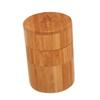 FELTECHELECTR Bamboo Seasoning Storage Jar Set with Airtight Lids Condiment Holder for Spice Organization in Kitchen Sugar and Seasoning Storage Khaki Bamboo Design view 1