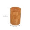 FELTECHELECTR Bamboo Seasoning Storage Jar Set with Airtight Lids Condiment Holder for Spice Organization in Kitchen Sugar and Seasoning Storage Khaki Bamboo Design view 2