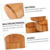 FELTECHELECTR Bamboo Seasoning Storage Jar Set with Airtight Lids Condiment Holder for Spice Organization in Kitchen Sugar and Seasoning Storage Khaki Bamboo Design view 4