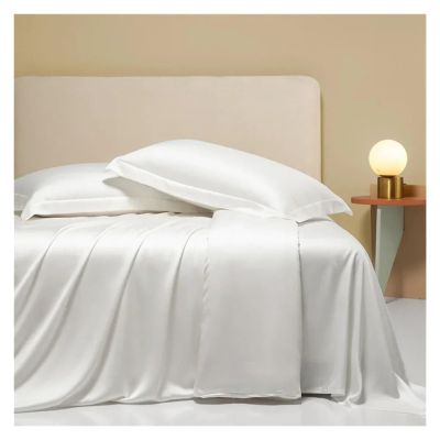 Silk Bedding Set Queen King Duvet Cover Flat Sheet Bed Linen Pillowcase Compatible with Sleep Gift,Bed