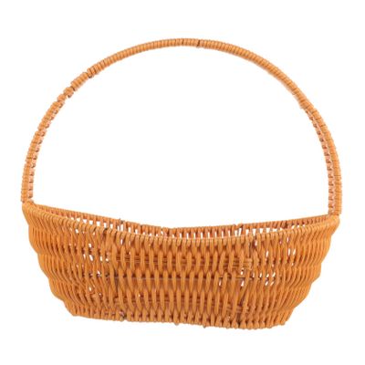 Cabilock Portable Woven Flower Basket Rustic Decorative Holder for Multi-functional Flower Arrangements Handcrafted Floral Storage Basket Compact for Home Decor