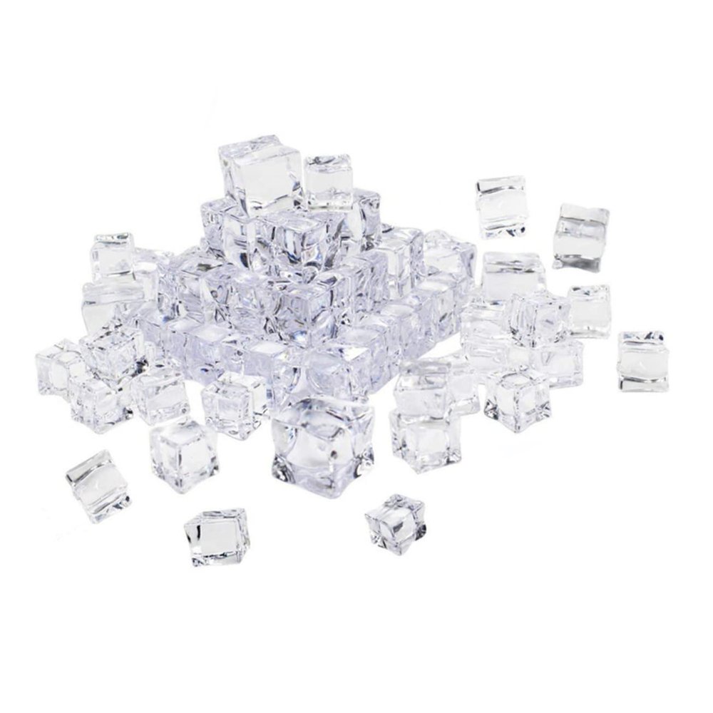 LIFKICH 50pcs Fake Acrylic Luster for Photography Props Kitchen Decor Wedding Party Decorations Vase Fillers