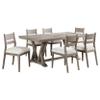 Coaster Home Furnishings - Cornelia - Wood - 7-Piece Farmhouse Dining Room Set with 82-Inch Rectangular Table & Armless Ladder Back Chairs - Dining Room - Coastal Grey & Cream - 107441-S7 view 1