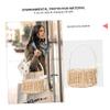 ABOOFAN Baskets Mini Wedding Basket Portable Storage Natural Rattan for Flowers Decor Eco-friendly Unique Shape view 3