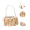 ABOOFAN Baskets Mini Wedding Basket Portable Storage Natural Rattan for Flowers Decor Eco-friendly Unique Shape view 4