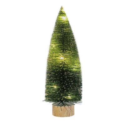 LED Light up Mini Christmas Tree, Small Tabletop Christmas Tree with Lights for Indoor Christmas Decoration, LED Glowing Artificial Christmas Tree Desktop Ornament, Holiday Home Office Dcor