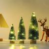 LED Light up Mini Christmas Tree, Small Tabletop Christmas Tree with Lights for Indoor Christmas Decoration, LED Glowing Artificial Christmas Tree Desktop Ornament, Holiday Home Office Dcor view 2