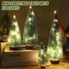 LED Light up Mini Christmas Tree, Small Tabletop Christmas Tree with Lights for Indoor Christmas Decoration, LED Glowing Artificial Christmas Tree Desktop Ornament, Holiday Home Office Dcor view 3
