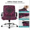 Kewadony Office Chair Cover Stretchable, Pink Skull Skeleton Removable Universal Computer Chair Covers, Halloween Vintage Spooky Scary Chair Protector with Zipper for Armrest Rotating Chair, Large view 3