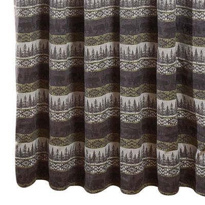 BLACK FOREST DECOR Bear Gulch Forest Shower Curtain