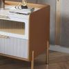 ZUZUZ NightStand/Sofa Table Bedside Table Modern Solid Wood Italian Simple Bed Leather Smart Side Cabinet Bedroom Coffee Table(1) view 4