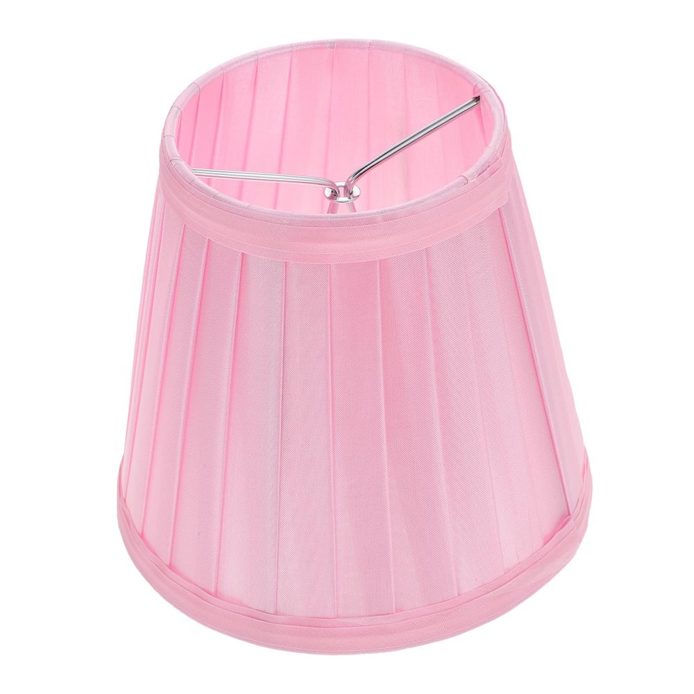 Pink Cloth Lamp Shade Cover for Table and Desk Lamps, Protective