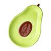 Garneck Avocado Shape Ceramic Plate: Cute Appetizer Serving Dish 6.5inch Decorative Fruit Salad Dessert Platter Tray Dip Bowl for Kitchen Home Restaurant view 1