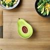Garneck Avocado Shape Ceramic Plate: Cute Appetizer Serving Dish 6.5inch Decorative Fruit Salad Dessert Platter Tray Dip Bowl for Kitchen Home Restaurant view 2