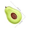 Garneck Avocado Shape Ceramic Plate: Cute Appetizer Serving Dish 6.5inch Decorative Fruit Salad Dessert Platter Tray Dip Bowl for Kitchen Home Restaurant view 4