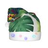 KOPUUYRD Tropical Flower Leaf Parrot Print Adult Christmas Hat,Festive Fashion Hat,Novelty Party Headgear,Xmas Celebration Decoration view 2