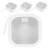 SOESFOUFU 4pcs Hair Tie Organizer Portable Boxes Multi-functional Earring Case Compact Jewelry Box for Travel White view 1