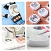 SOESFOUFU 4pcs Hair Tie Organizer Portable Boxes Multi-functional Earring Case Compact Jewelry Box for Travel White view 2