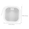 SOESFOUFU 4pcs Hair Tie Organizer Portable Boxes Multi-functional Earring Case Compact Jewelry Box for Travel White view 3