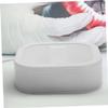 SOESFOUFU 4pcs Hair Tie Organizer Portable Boxes Multi-functional Earring Case Compact Jewelry Box for Travel White view 4