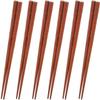GAAHRQQQ Natural Bamboo Chopsticks 6 Pairs of Wooden Chopsticks Reusable Tableware Chopsticks Dishwasher Safe and Healthy Home Kitchen Can be Cleaned in The Dishwasher view 1
