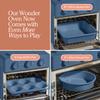 Our Place Wonder Oven Bakers Kit  3-Piece Toxin-Free Ceramic Nonstick Bakeware Set (8 Round, 8 Square, 6-Cup Muffin Pan) - Oven-Safe up to 450F - Blue Salt view 2