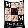 Aeekdook Custom Blanket with Picture, Personalized Blanket for Adults & Kids, Picture Blankets Customized Gifts for Birthday Christmas, Personalized Gift for Women & Men (MOM Blanket) view 1