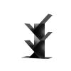 DYKKLKQ Tree Bookshelf - Tree Shaped Book Shelves Desktop FreeStanding Bookcase, Wrought Iron Multi-Purpose Floor Storage Rack, Multi-Layer Storage Rack, for Display Books, Magaz view 1