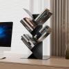 DYKKLKQ Tree Bookshelf - Tree Shaped Book Shelves Desktop FreeStanding Bookcase, Wrought Iron Multi-Purpose Floor Storage Rack, Multi-Layer Storage Rack, for Display Books, Magaz view 2