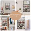 ZFUNCING Shower Curtain Mesh Shower Organizer Set,Red Berry Bird Christmas Holly Waterproof Bath Curtains,Hanging Shower Caddy Bathroom Organizer with 10 Pockets,Tree Branch Winter Snow Scene view 3