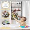 ZFUNCING Shower Curtain Mesh Shower Organizer Set,Red Berry Bird Christmas Holly Waterproof Bath Curtains,Hanging Shower Caddy Bathroom Organizer with 10 Pockets,Tree Branch Winter Snow Scene view 4