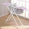 Ironing Board, Freestanding Full Size Iron Table with Iron Rest Folding Compact Ironing Board Height Adjustable Foldable Anti-Slip Clothes Sleeves Ironing Boards for Home (Purple, 42Inch) view 3