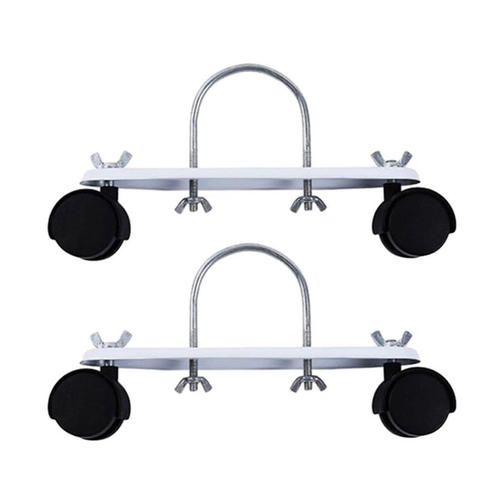 2Pcs Mobile Pulley Brackets, Casters Swivel Replacement Wheels for Oiled Filled Radiator, 360 Rotatable Electric Heater Frame Base with Wheels, Heater Mounted Roller Wheel Oil Heater Accessories
